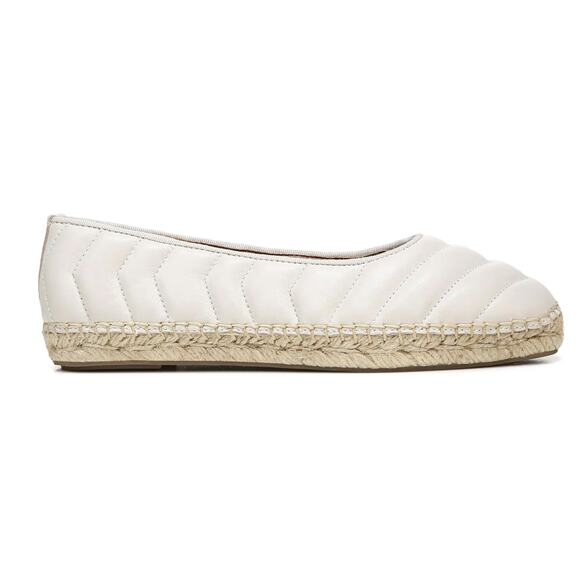 Franco Sarto Kiya Quilted Square Cream Espadrille - Picture 3 of 7